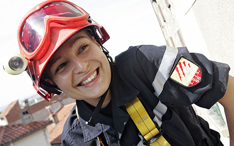 Femme pompier