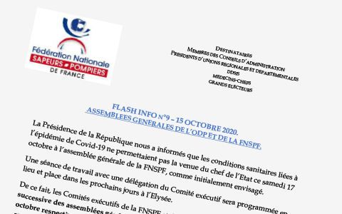 FLASH INFO N°9 – ASSEMBLÉES GENERALES DE L’ODP ET DE LA FNSPF