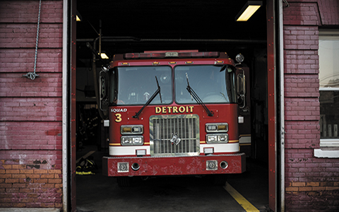 Avec les firefighters de Détroit