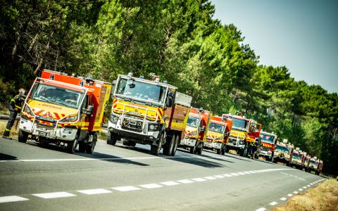 Camions d'incendies 