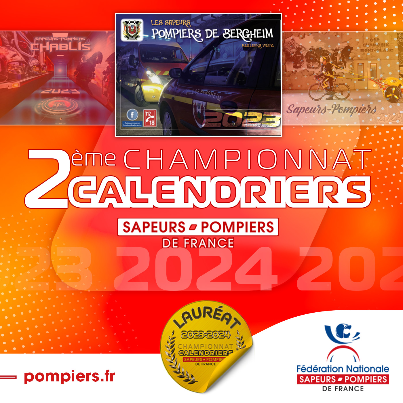 Championnat de France Calendriers 2025 Pompiers.fr