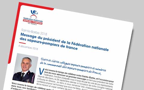 VIGNETTE - Message de Sainte Barbe président FNSPF 2018