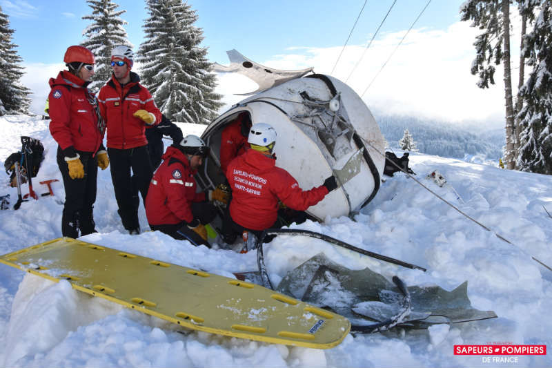 Reportage SMO LesGets - Photo 05 - Désincarcération télécabine