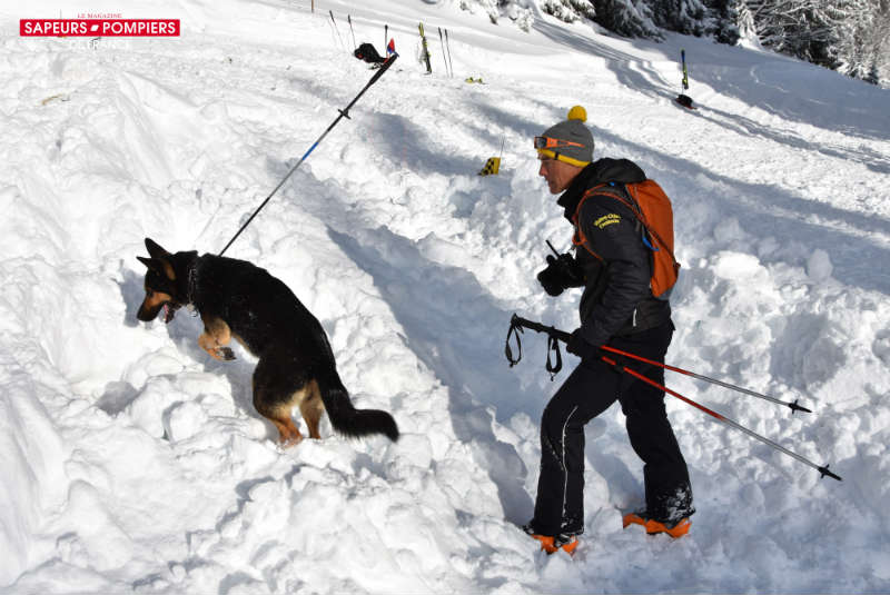 Reportage SMO LesGets - Photo 06 - Recherche maître-chien d'avalanche