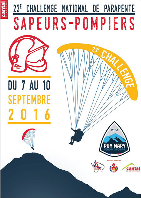 Affiche challenge parapente