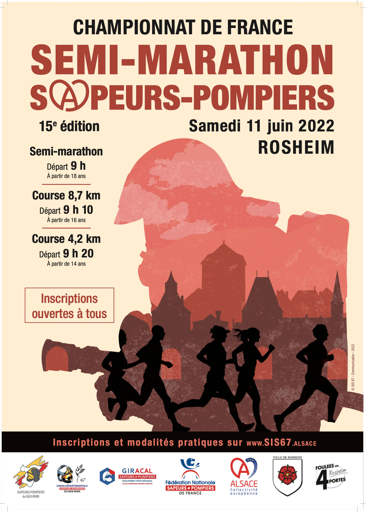15e édition du championnat de semi-marathon de sapeurs-pompiers
