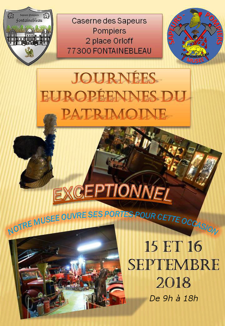 Journées du patrimoine - centre secours Fontainebleau