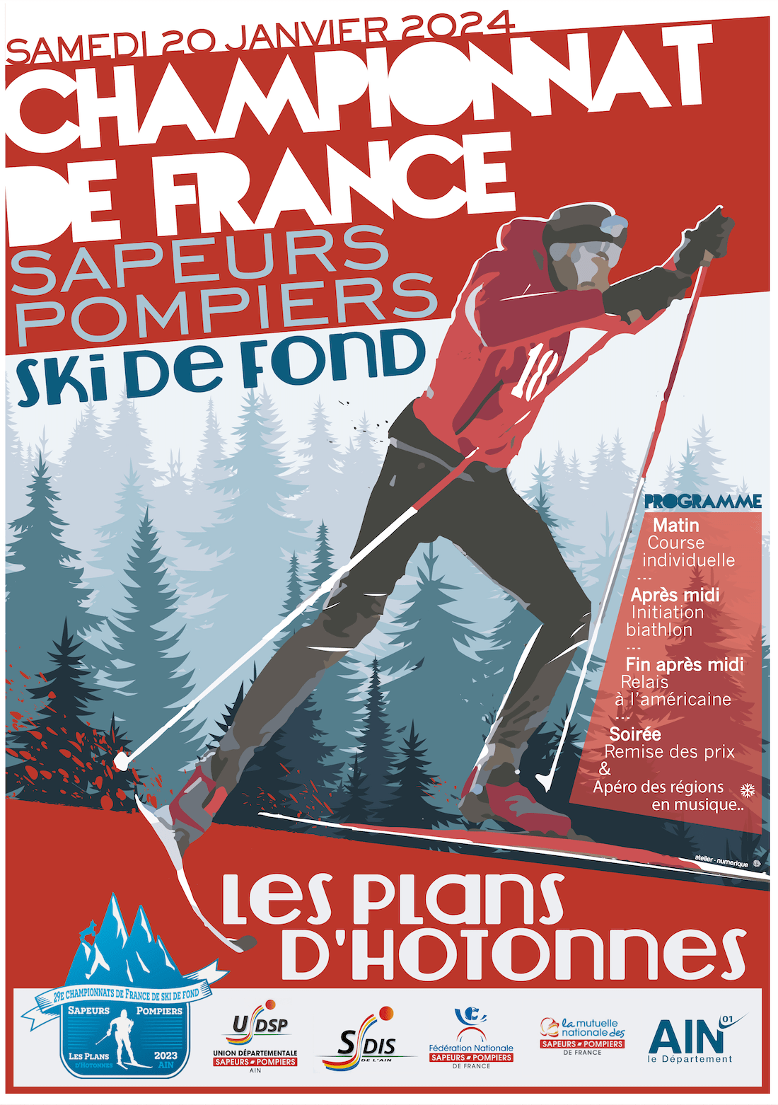 Championnat de ski de fond sapeurs-pompiers de France 2024