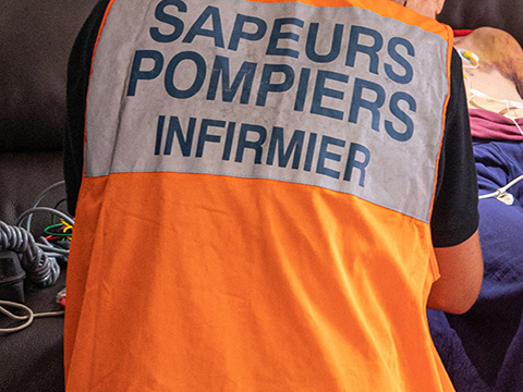 gilet infirmier sapeur pompier