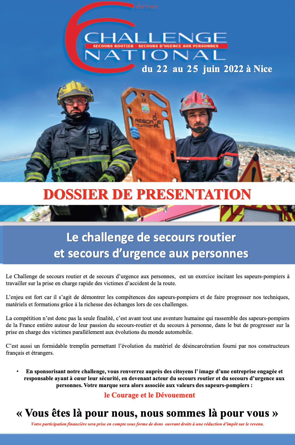 6e CHALLENGE NATIONAL SECOURS ROUTIER ET SECOURS D’URGENCE AUX PERSONNES