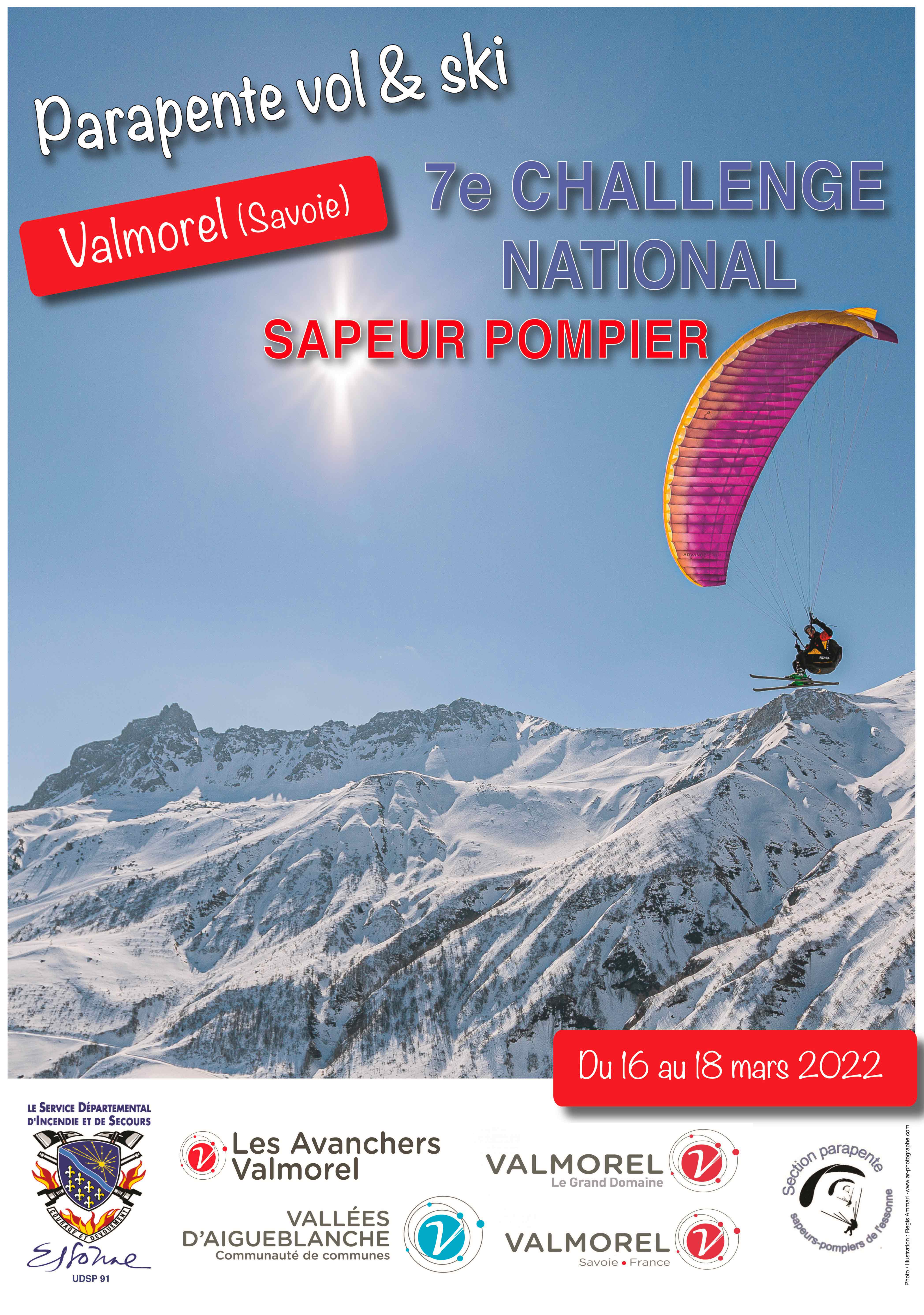 Challenge national parapente vol et ski