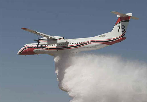 Avion bombardier d'eau "Dash" de la Sécurité civile – © Sécurité civile