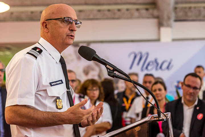 Eric Faure, président de la Fédération nationale des sapeurs-pompiers de France (FNSPF)