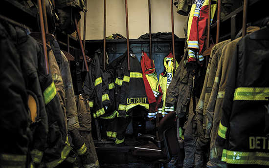 Avec les firefighters de Détroit