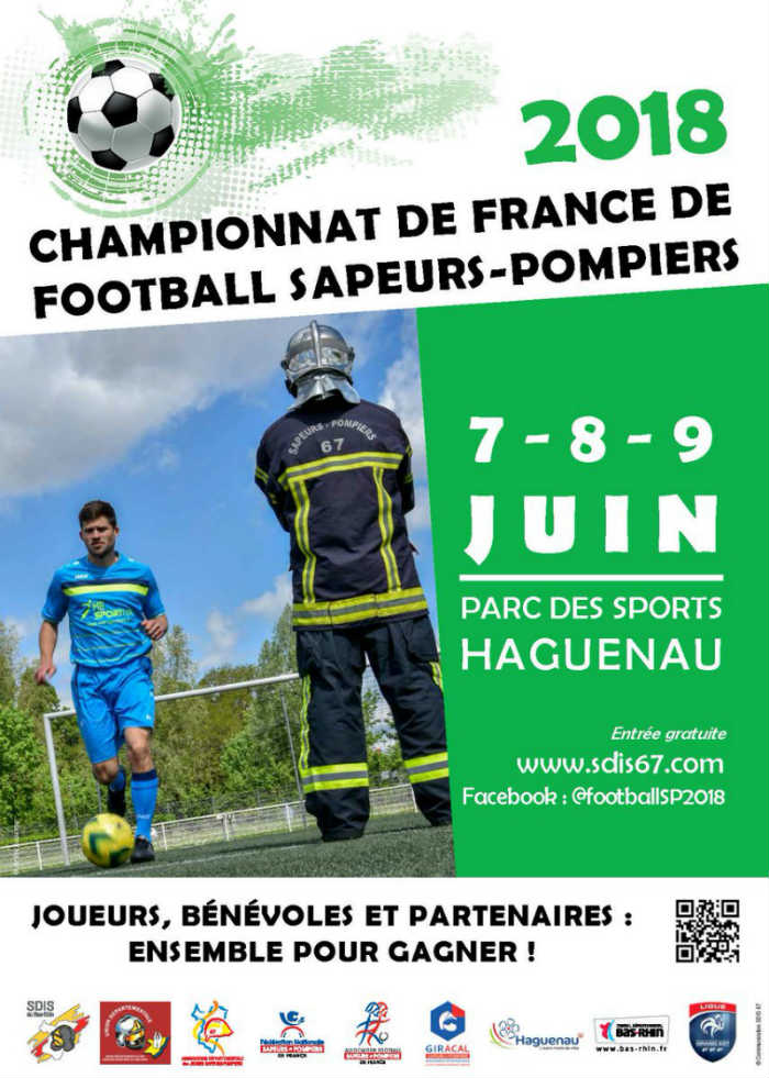 Affiche championnat de France football sapeurs-pompiers 2018