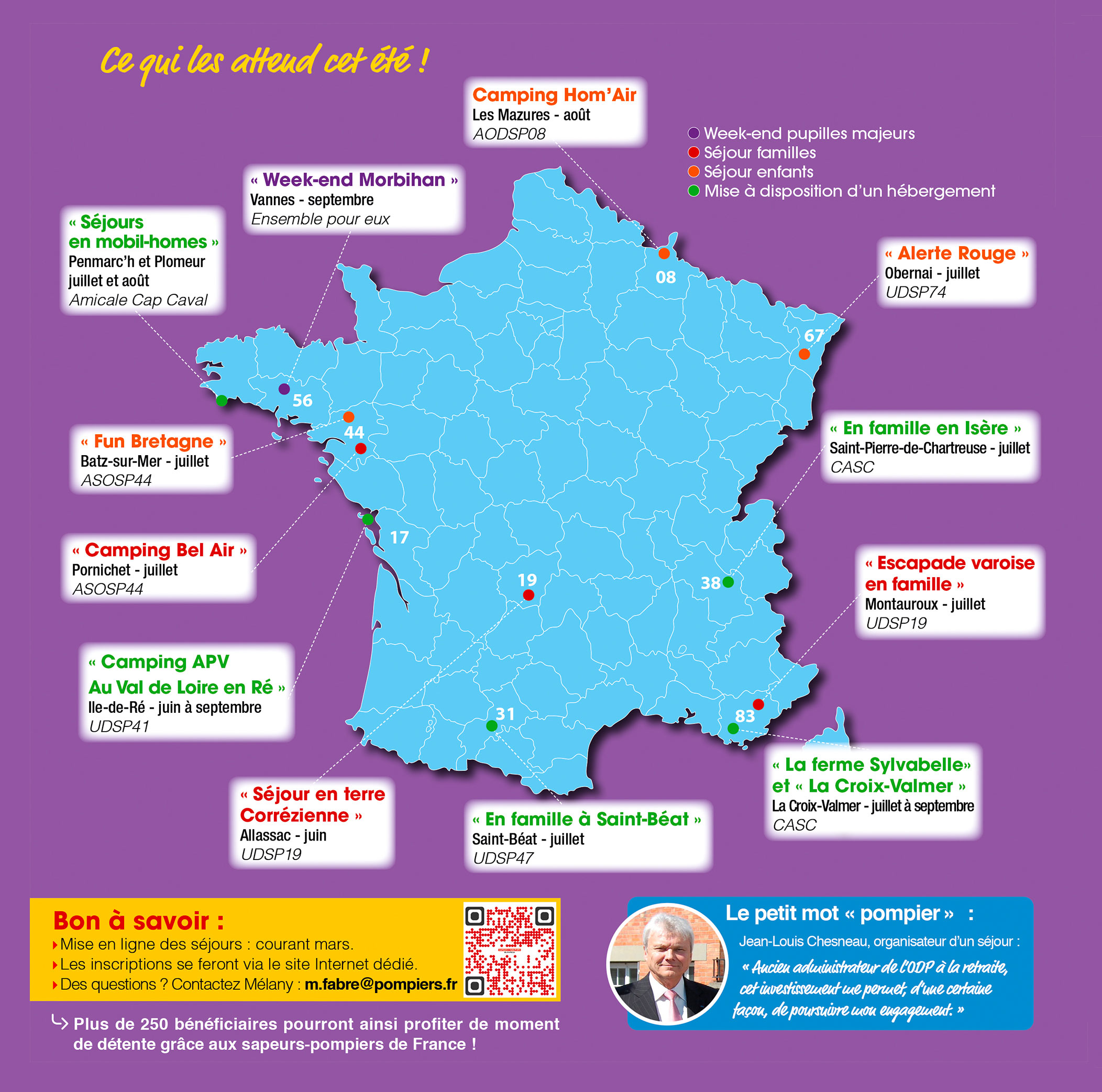 Été 2022 : les séjours-vacances ODP organisés par les sapeurs-pompiers de France