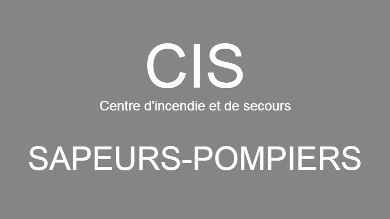 Logo CIS deuil noir et blanc