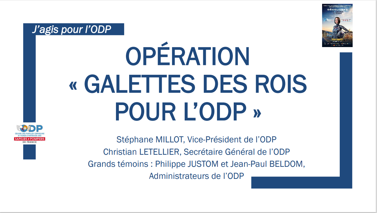 Opération Galette des rois pour l’ODP 