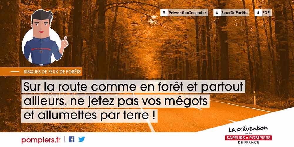 Visuel prévention des risques - feux de forets