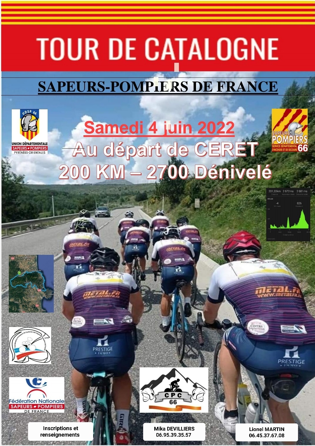 Tour de Catalogne des sapeurs-pompiers de France