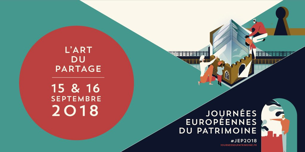 Affiche des journées européennes du patrimoine 2018