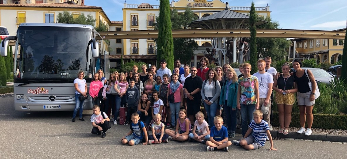 Les pupilles et familles lors du week-end en Allemagne à Europa Park en Août dernier offert par l’UDSP 67