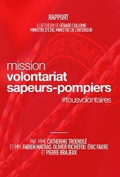 Couverture du Rapport de la Mission volontariat sapeurs-pompiers