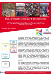 Étude d'impact économique et de satisfaction du congrès national des sapeurs-pompiers de France à Bourg-en-Bresse 2018