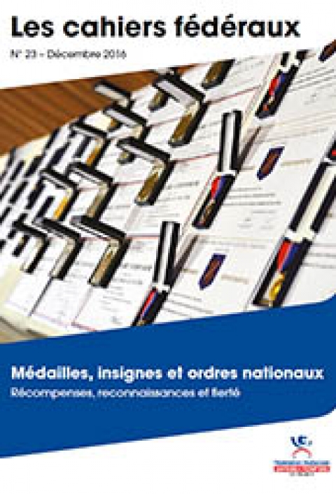 Cahier fédéral médailles