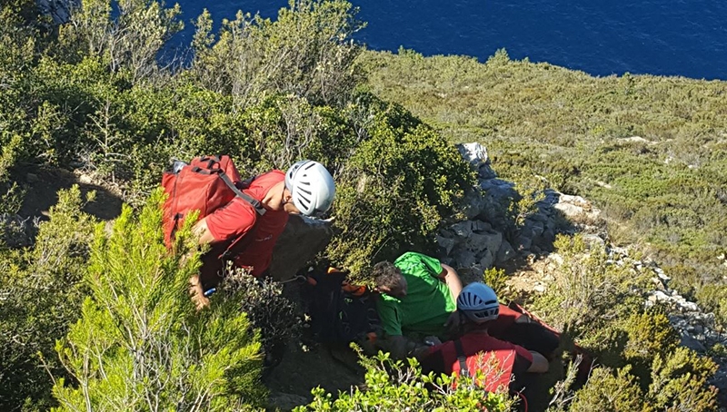 Exercice de secours en milieu périlleux