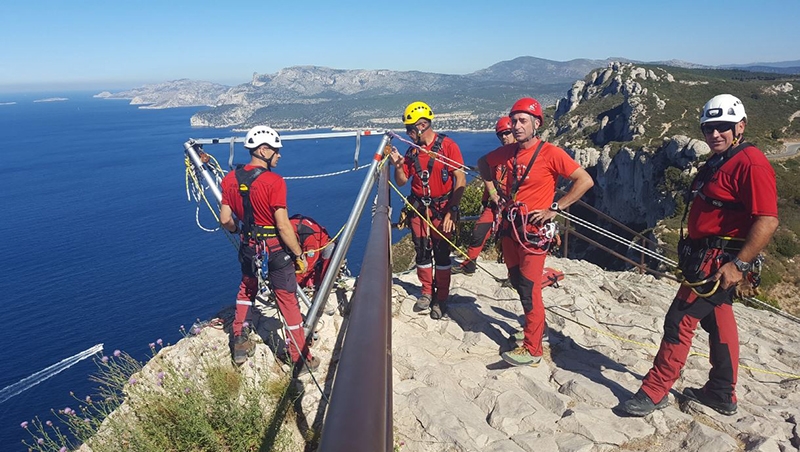 Exercice de secours en milieu périlleux