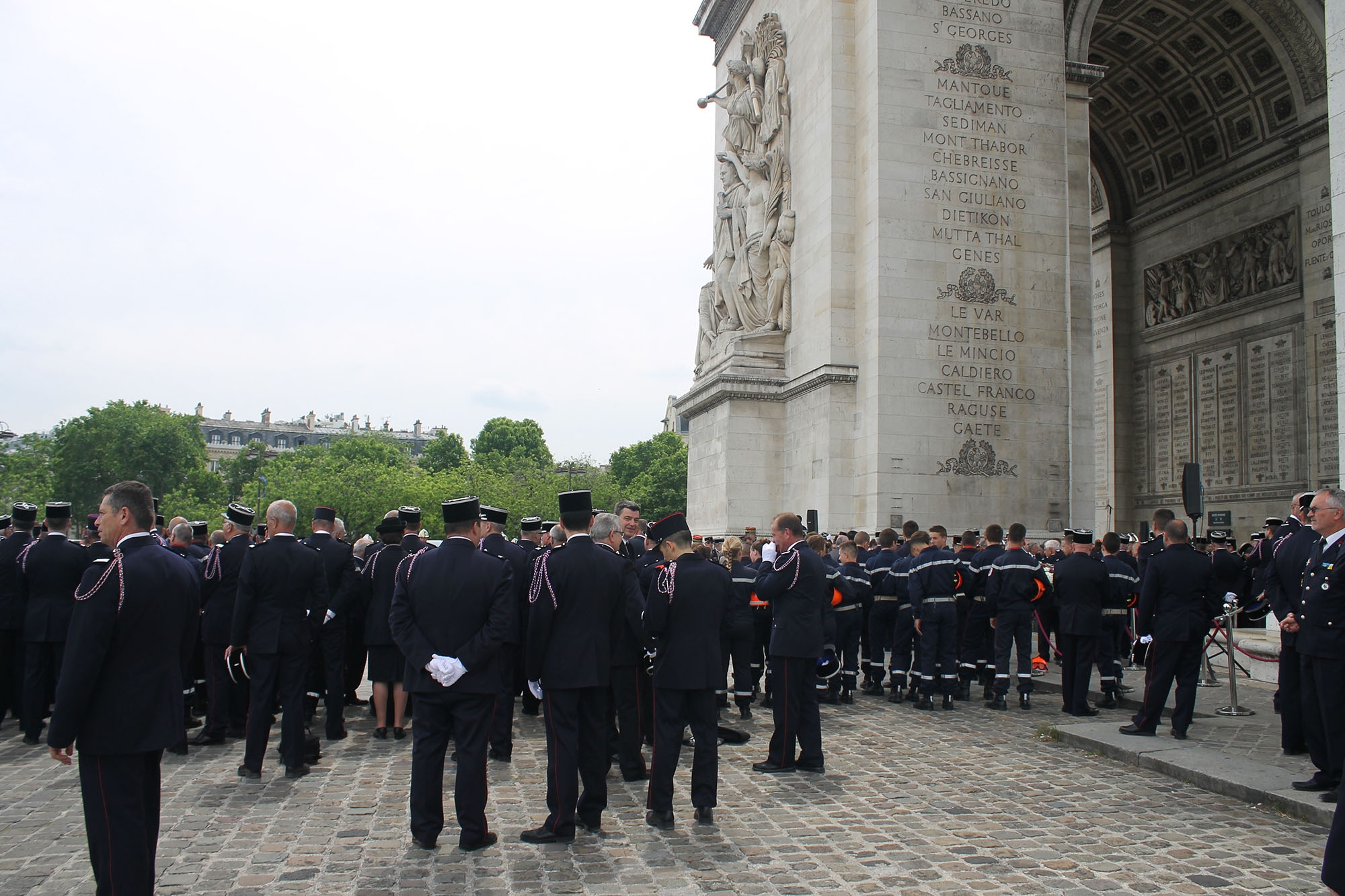 Cérémonie d'hommage journée nationale sapeurs-pompiers