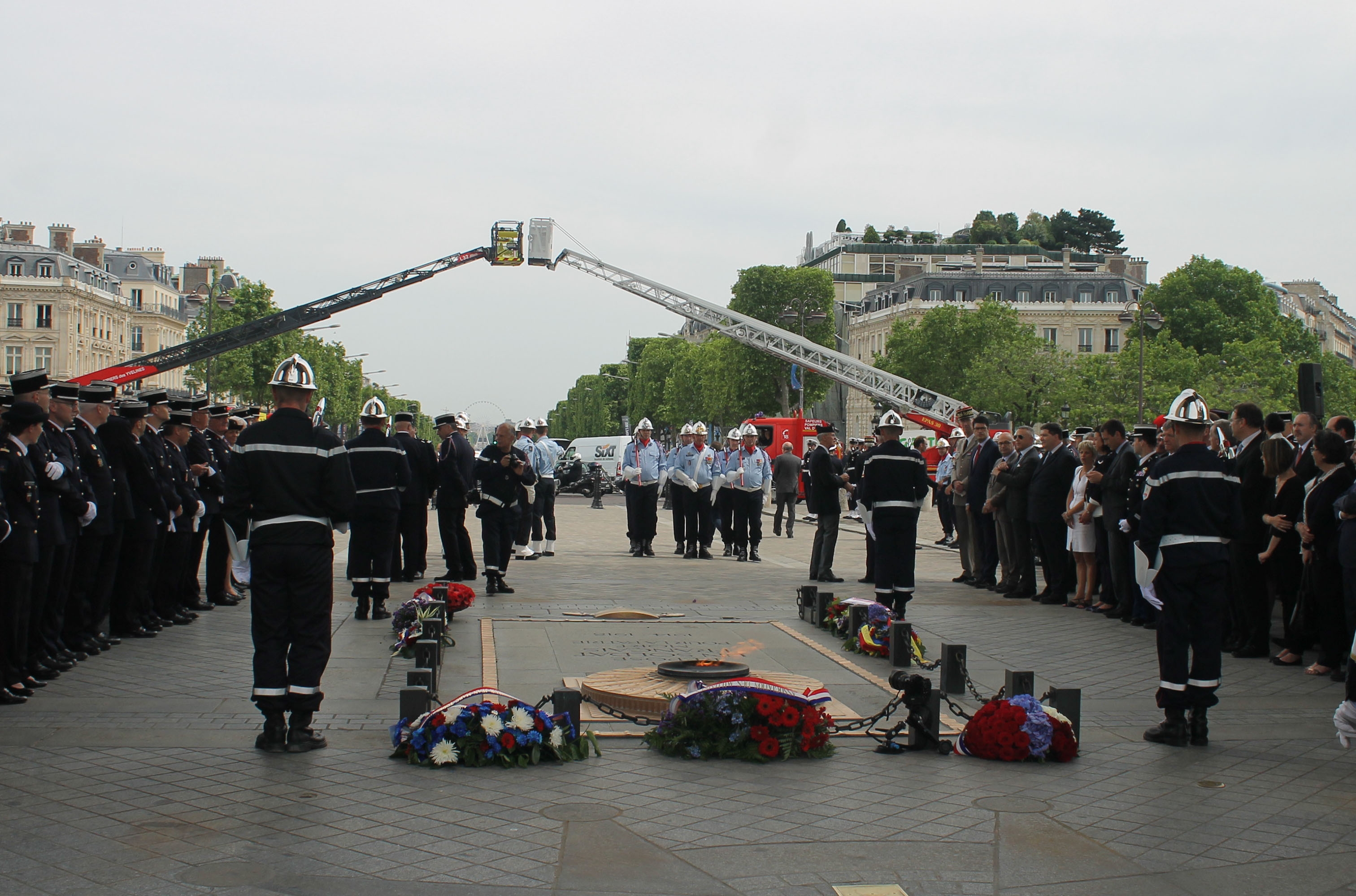 Cérémonie d'hommage journée nationale sapeurs-pompiers