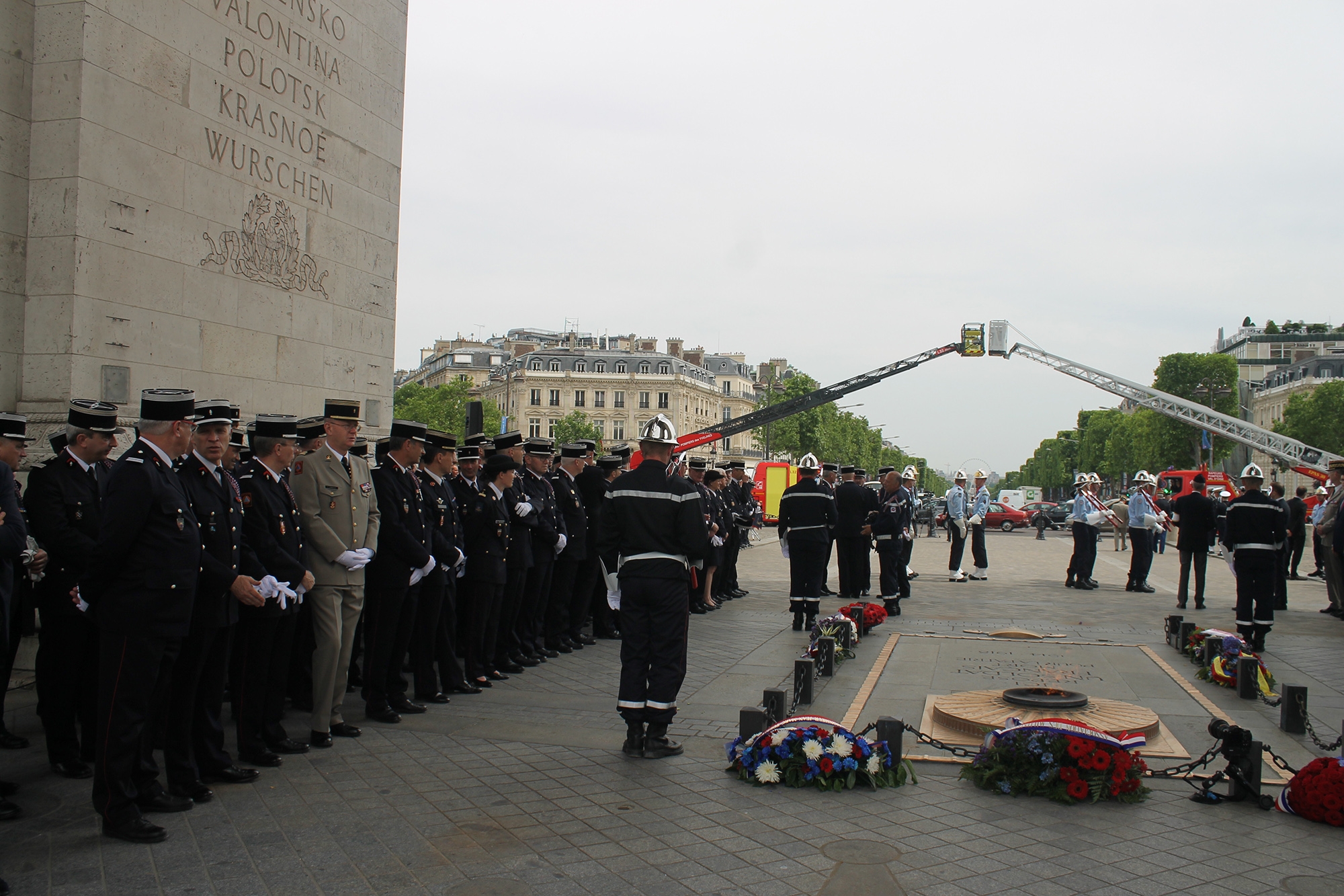 Cérémonie d'hommage journée nationale sapeurs-pompiers