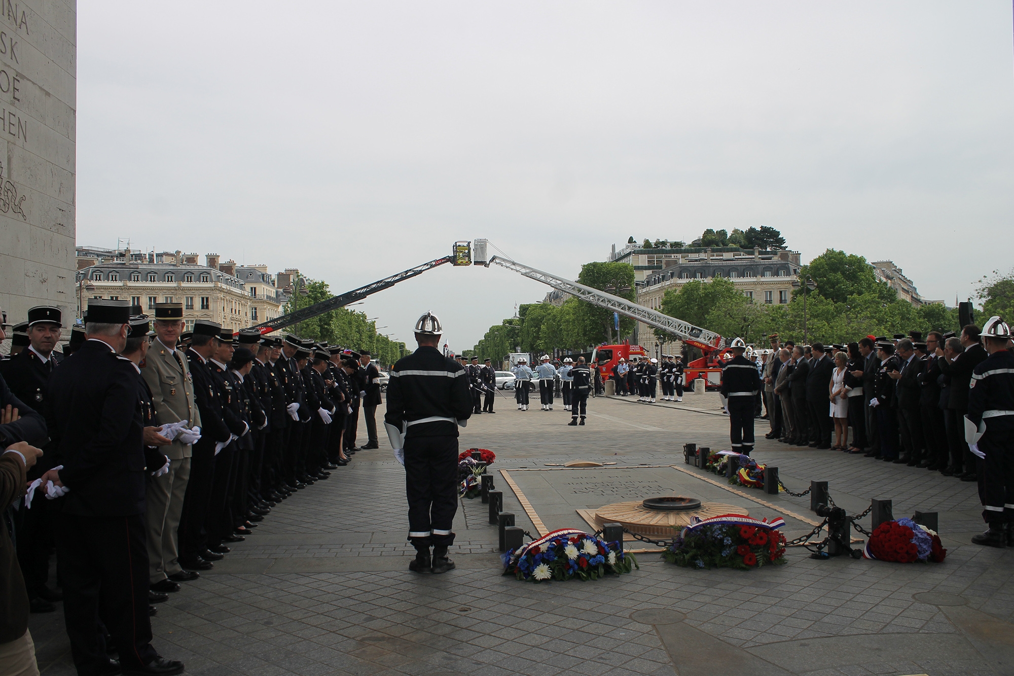 Cérémonie d'hommage journée nationale sapeurs-pompiers