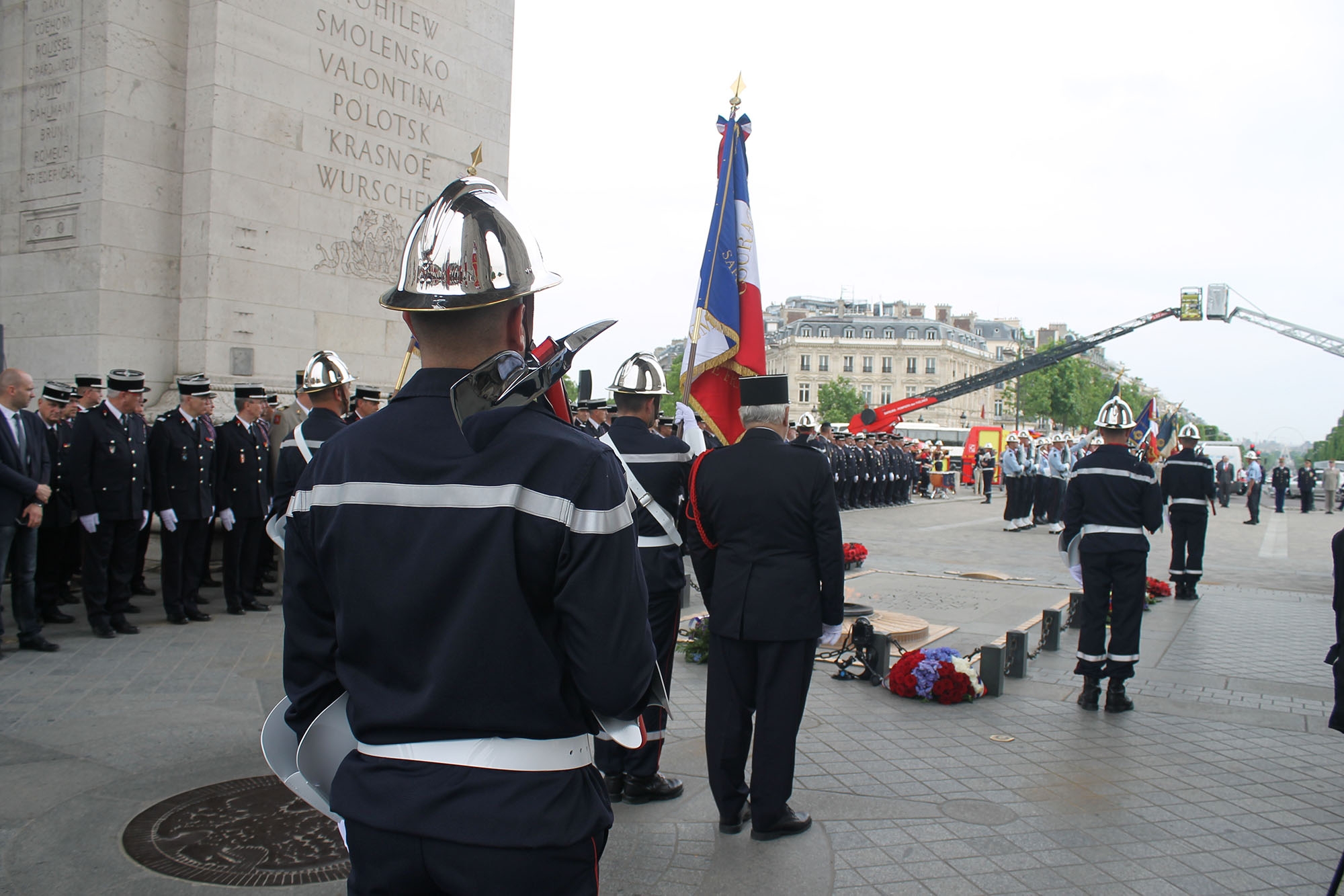 Cérémonie d'hommage journée nationale sapeurs-pompiers