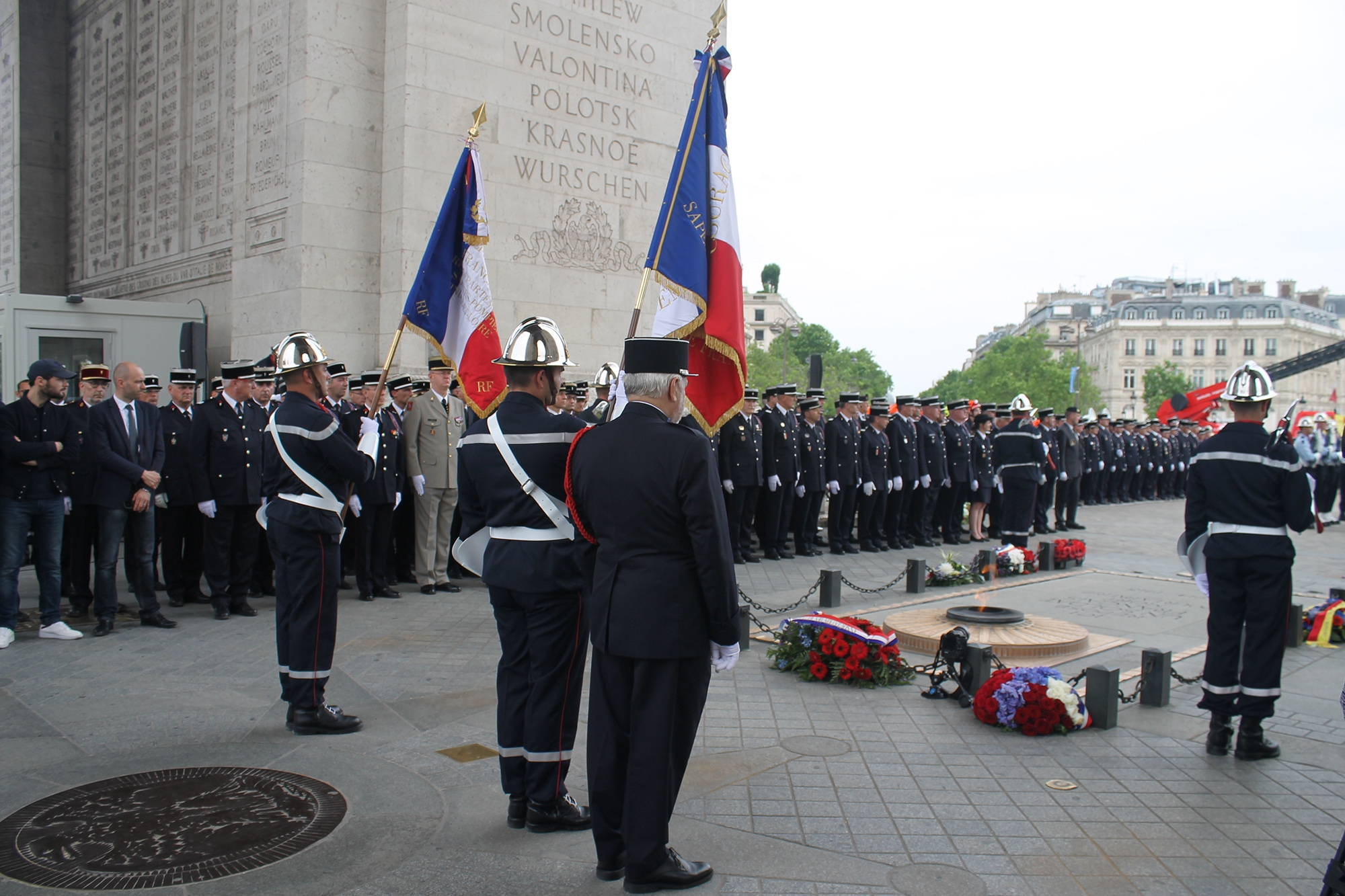 Cérémonie d'hommage journée nationale sapeurs-pompiers