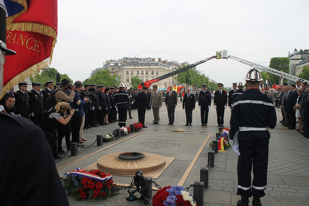 Cérémonie d'hommage journée nationale sapeurs-pompiers