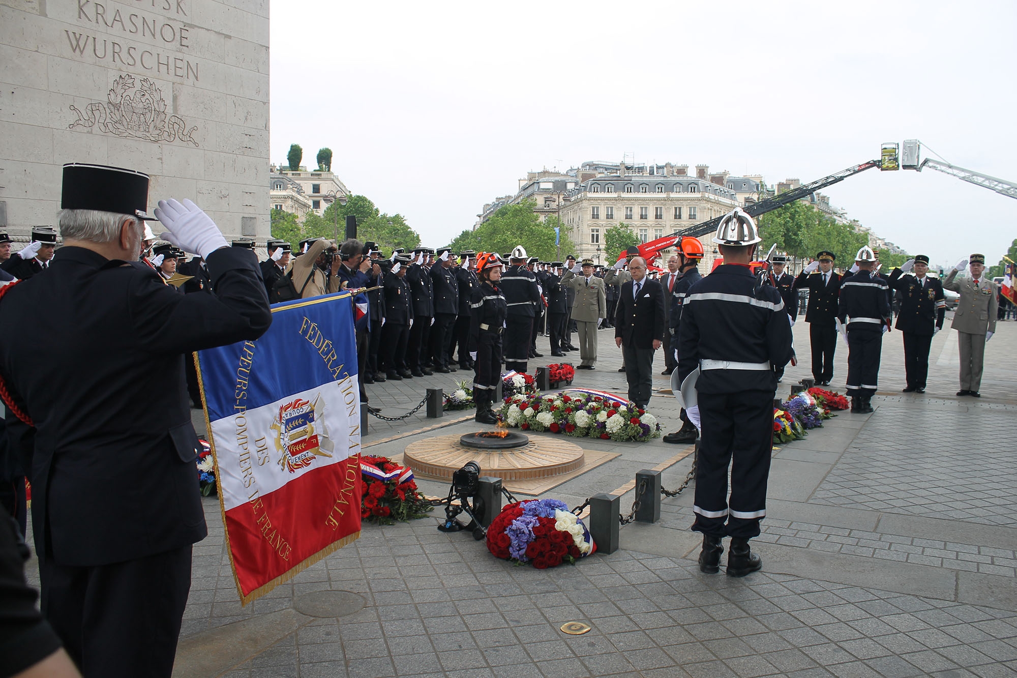 Cérémonie d'hommage journée nationale sapeurs-pompiers