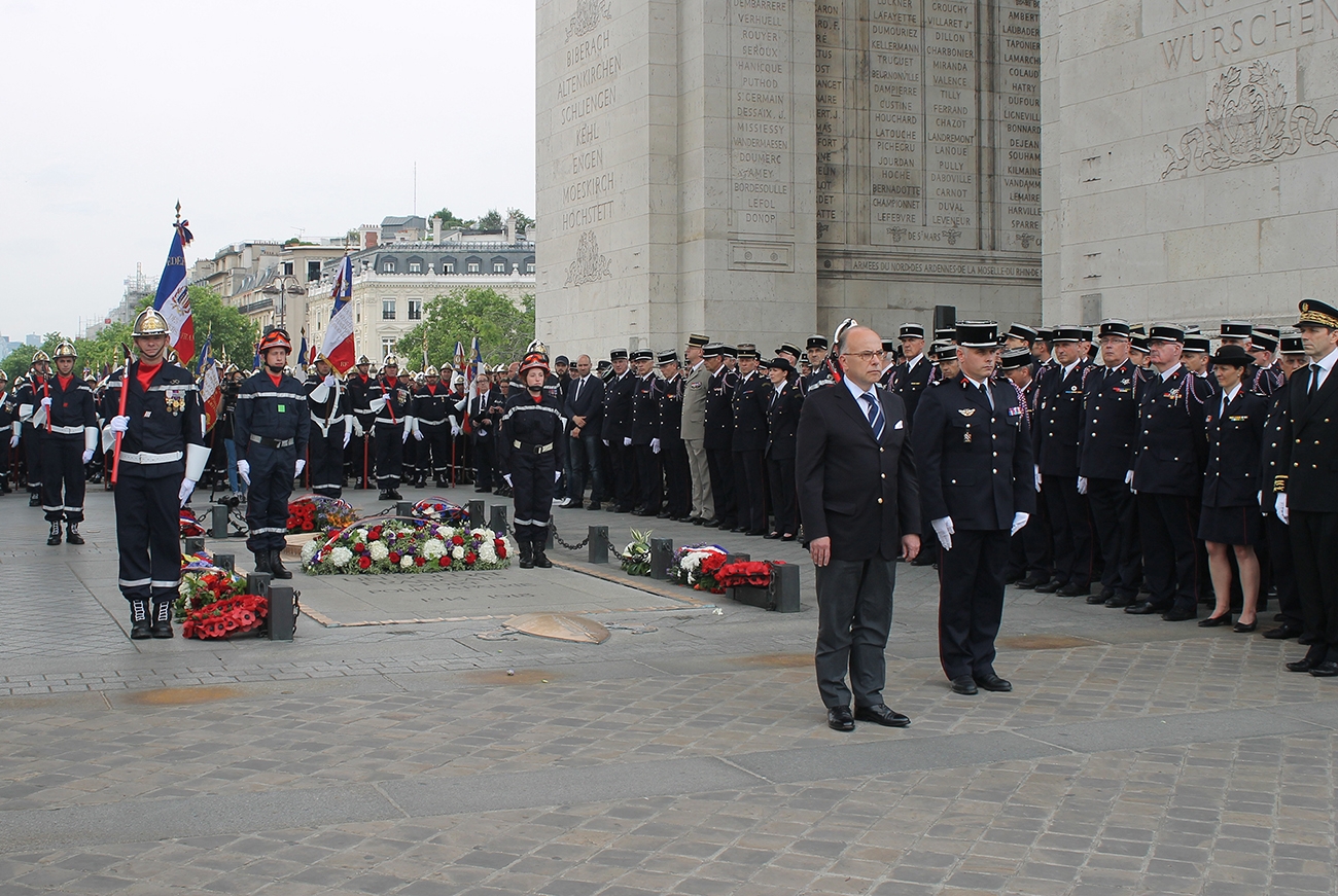 Cérémonie d'hommage journée nationale sapeurs-pompiers