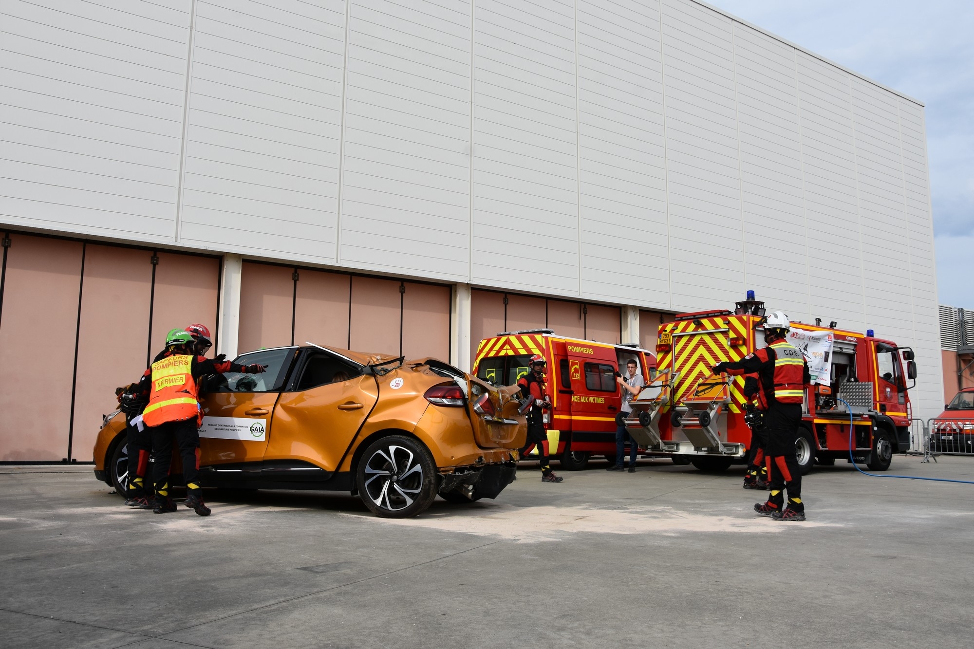 SDIS 44 manœuvre secours routier