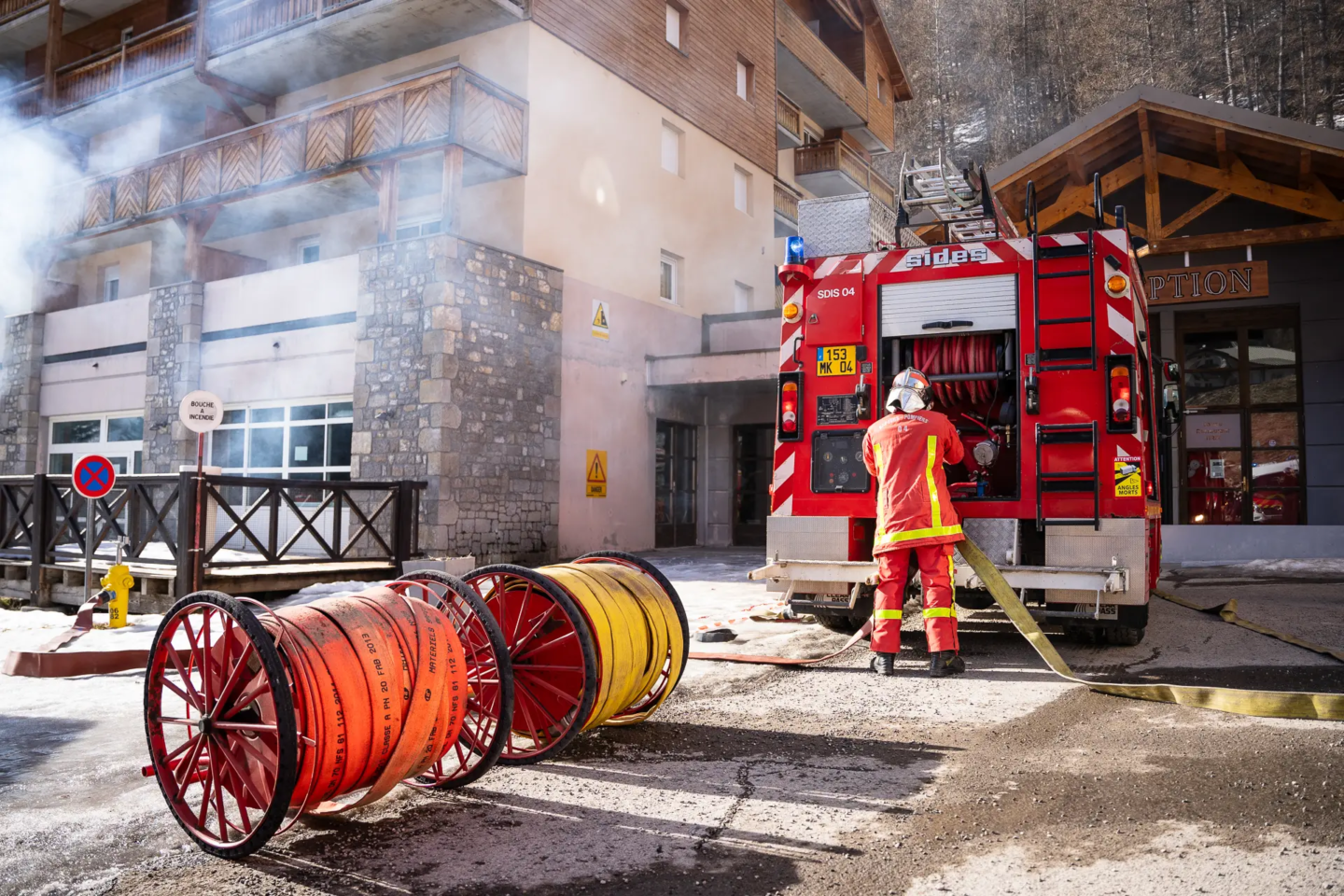 Intervention incendie