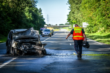 pompiers sur un accident